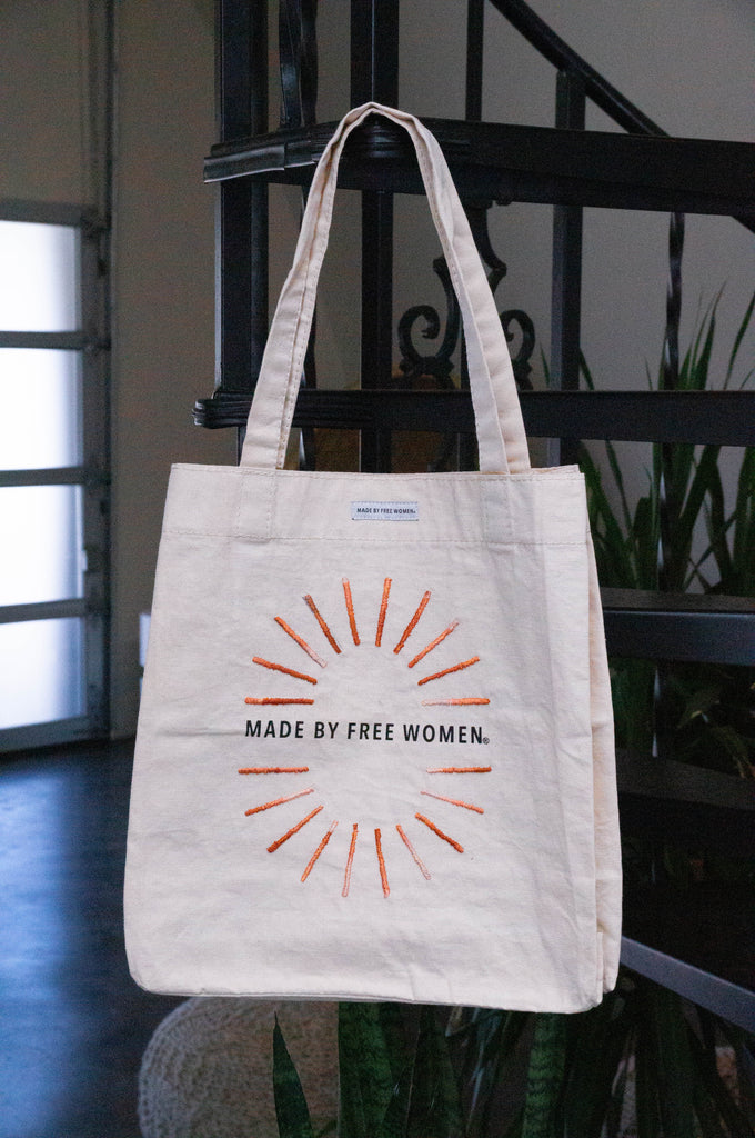 Made by Free Women Maroon Sunshine Tote Bag