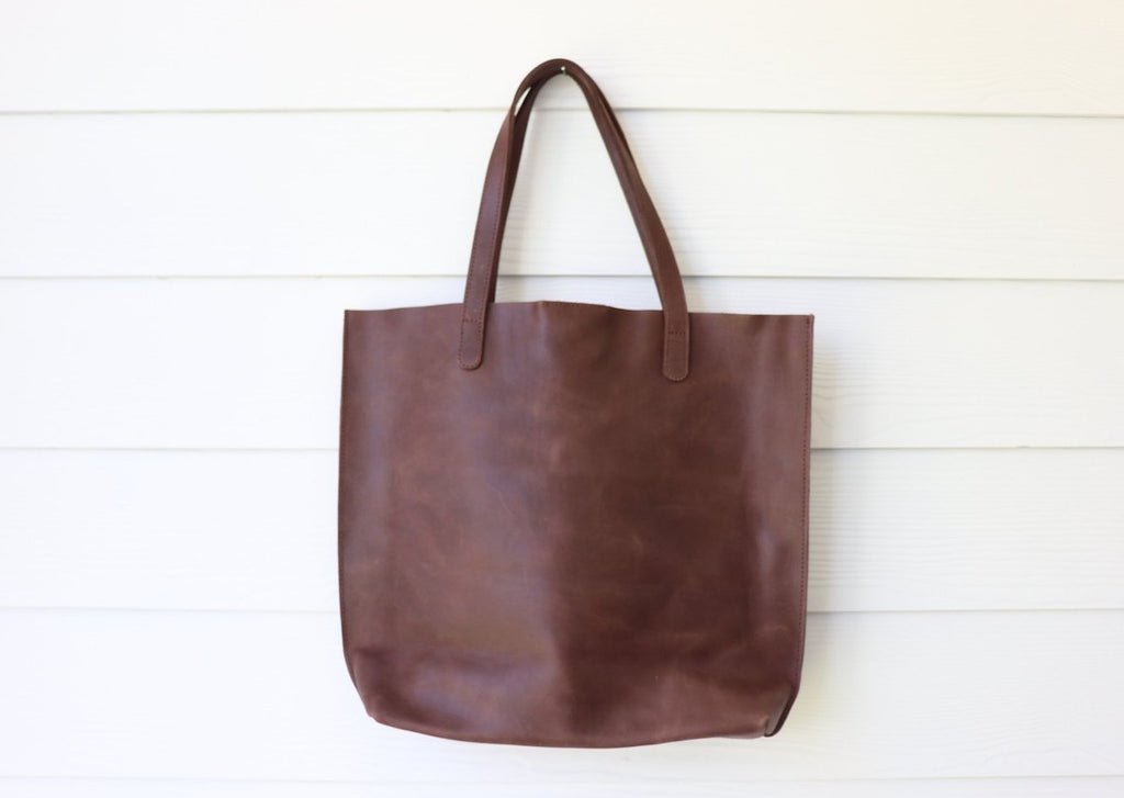 Parisian Bags. Leather Bag. Dark Brown Bag..