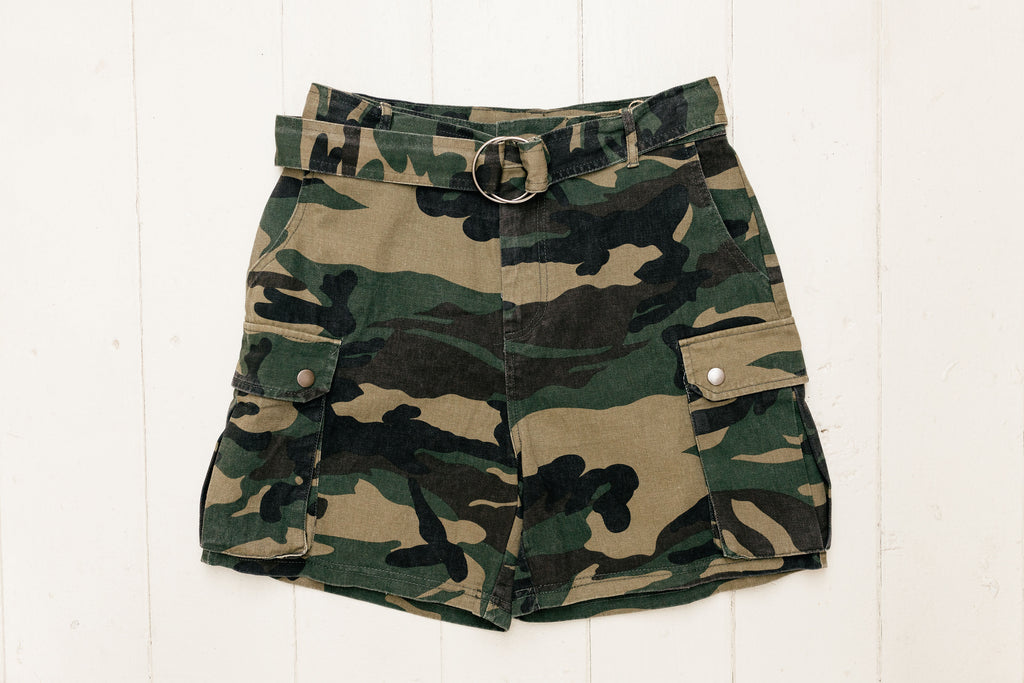 "Love Not War" Camo Shorts "Prism Collection"
